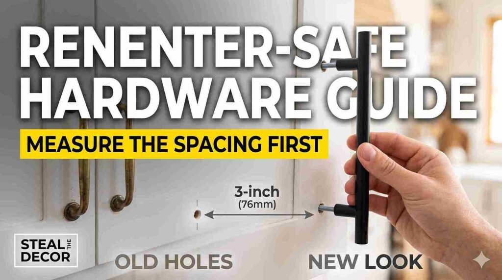"Nine renter-friendly kitchen cabinet handles tested side by side"