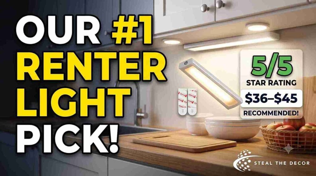 3m command strips compared to cheap stock adhesive pads for cabinet lights