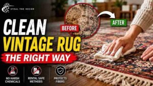 How to clean a vintage rug at home without damaging it