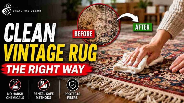How to clean a vintage rug at home without damaging it