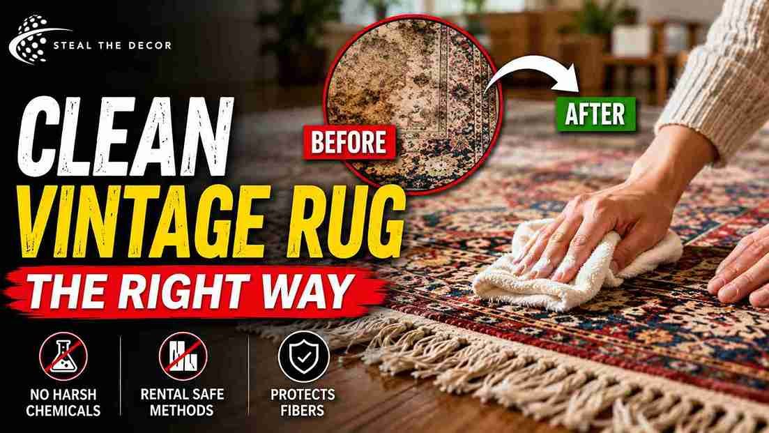 How to clean a vintage rug at home without damaging it
