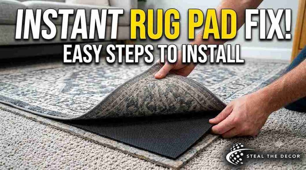 how to keep rug on carpet from bunching