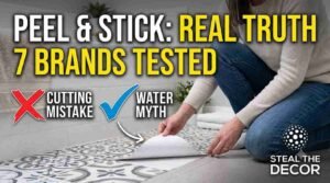 tile stickers bathroom floor transformation before and after in rental bathroom