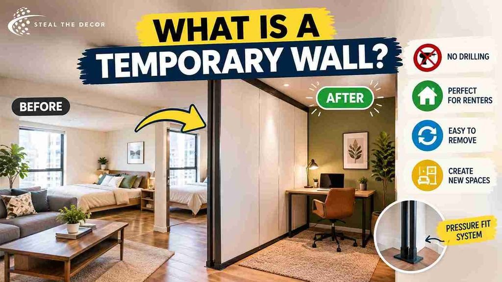 how to build a temporary wall in an apartment