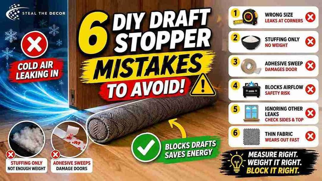 DIY door draft stopper