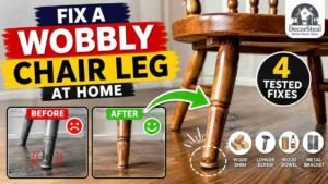 fix a wobbly wooden chair leg