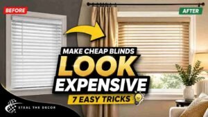 How to make cheap blinds look expensive with a no-drill curtain rod upgrade