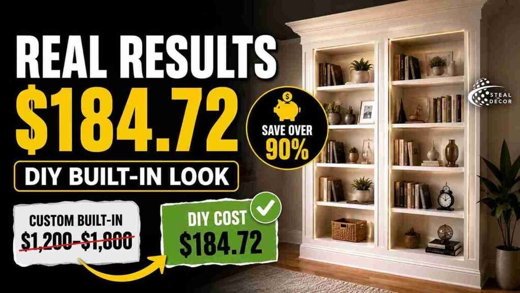 how to style a cheap IKEA Billy bookcase to look 