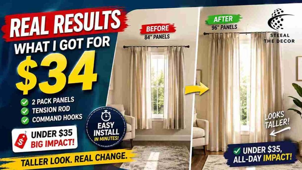 curtain length for low ceilings