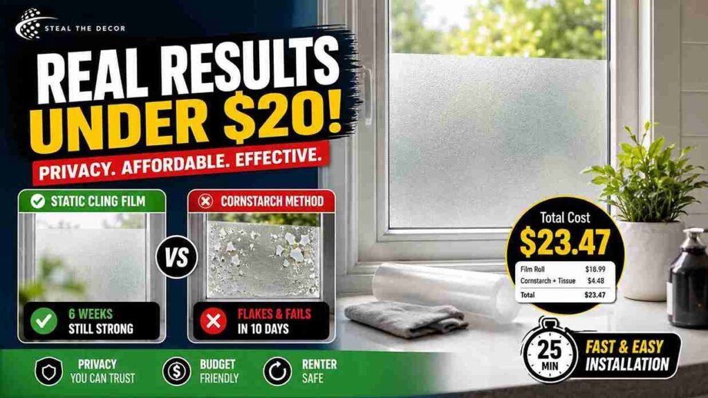 how to frost window glass for temporary privacy