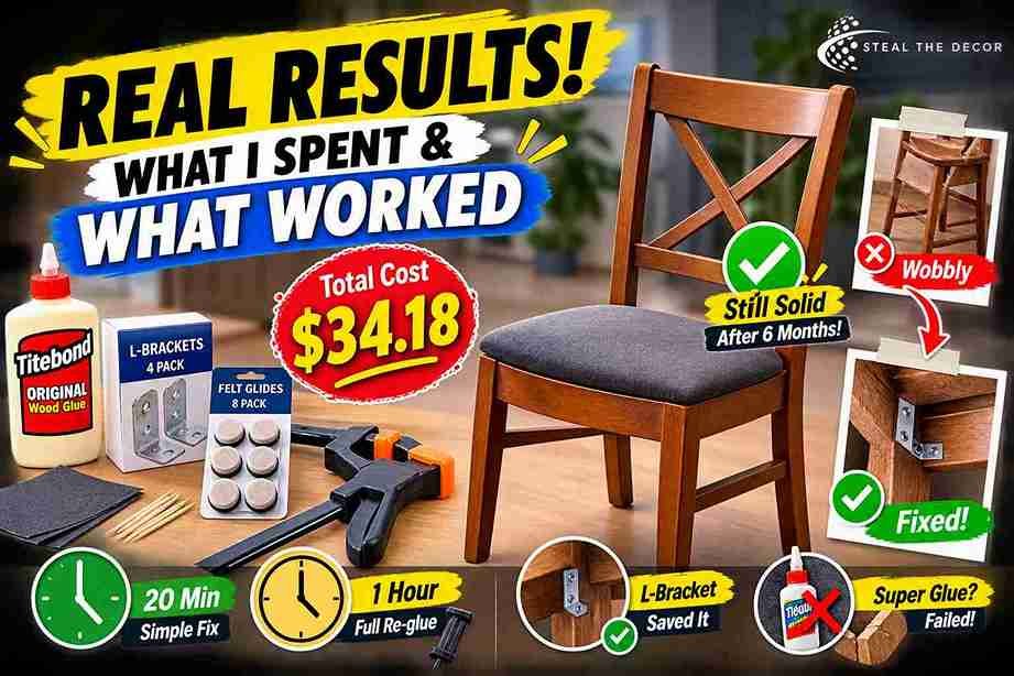 fix a wobbly wooden chair leg