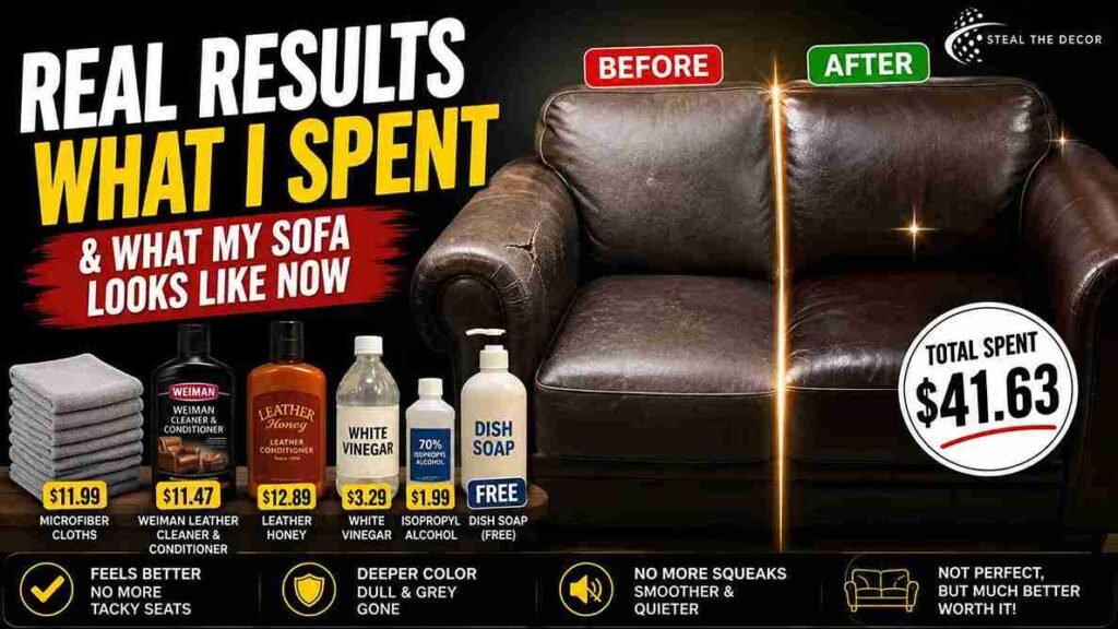 clean a faux leather sofa without cracking