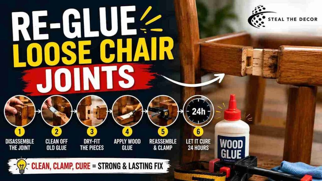 fix a wobbly wooden chair leg