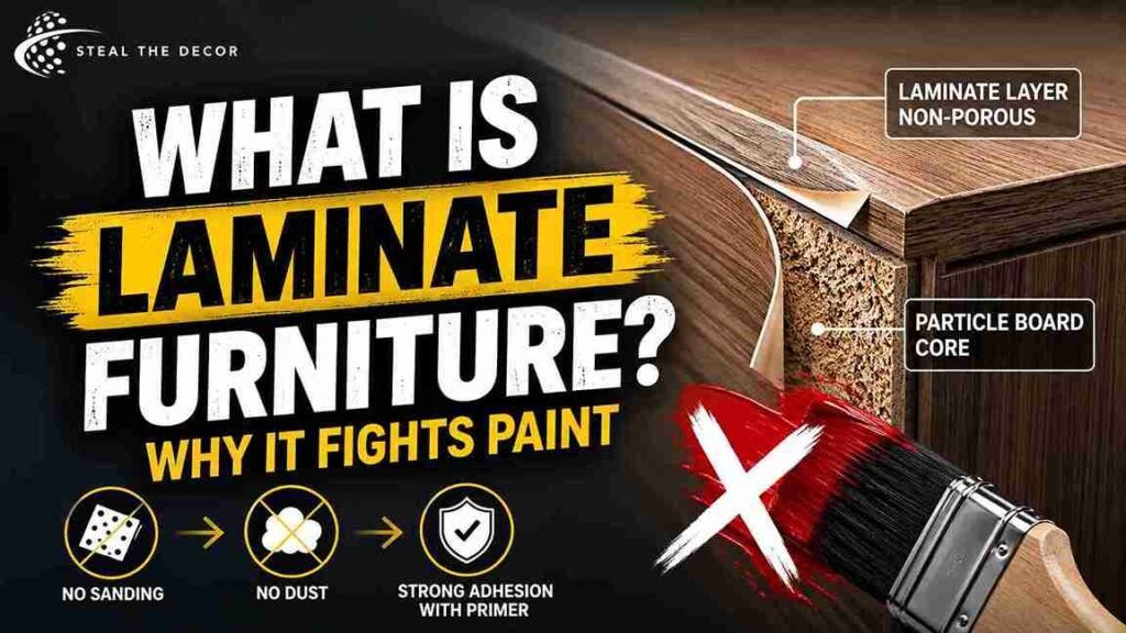 paint laminate furniture without sanding