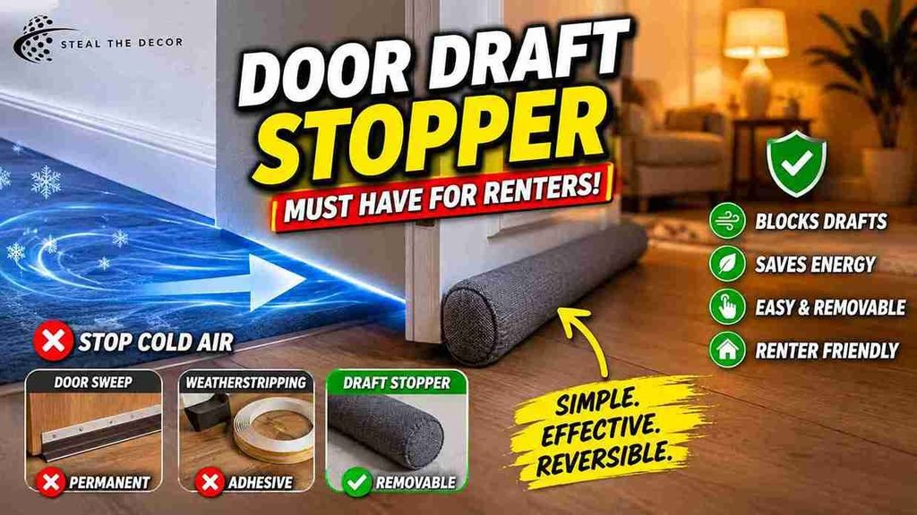 DIY door draft stopper