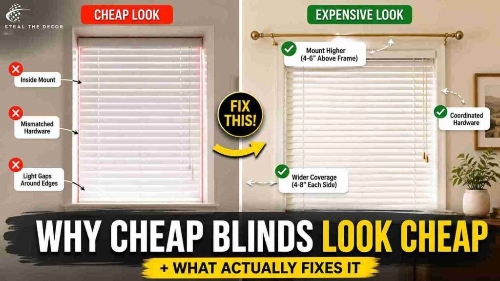 how to make cheap blinds look expensive