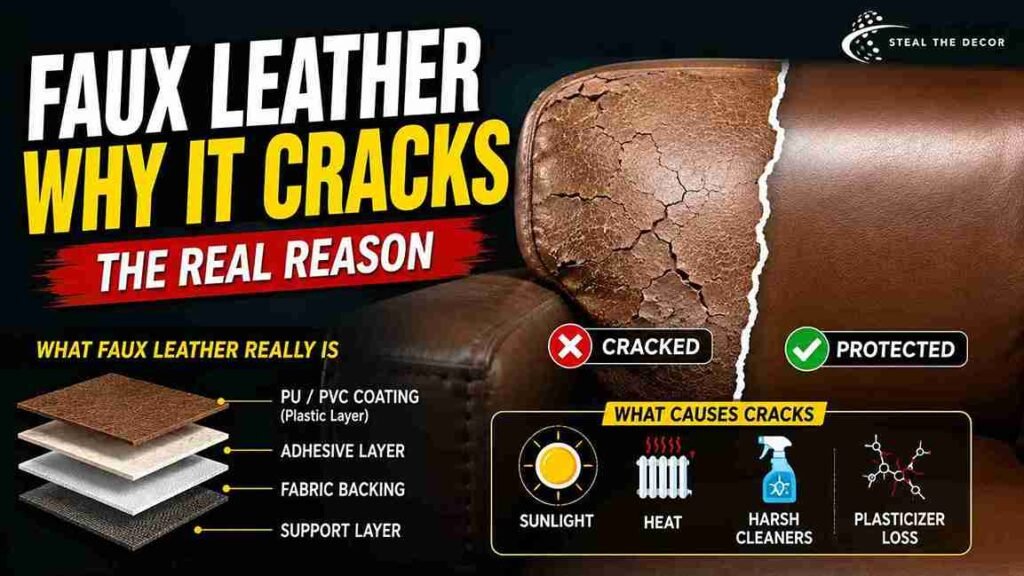 clean a faux leather sofa without cracking