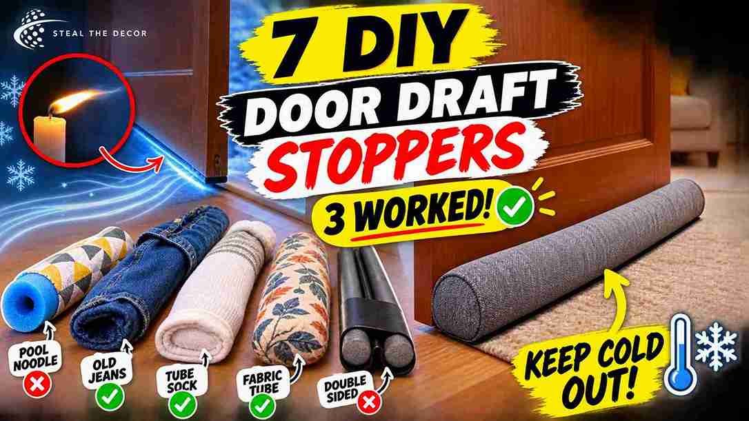 diy door draft stopper