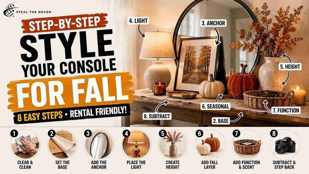 fall console table
