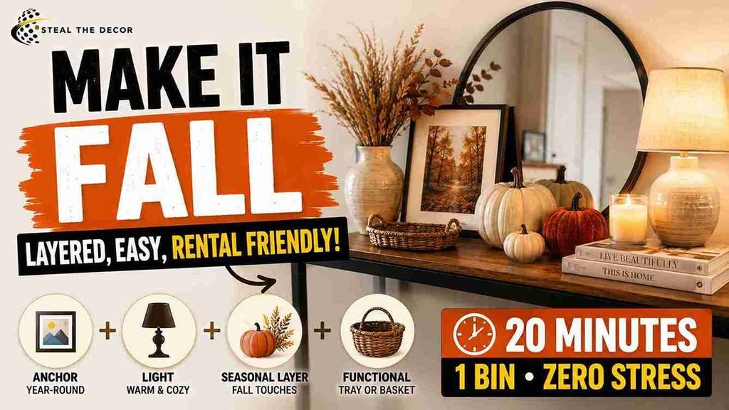 fall console table