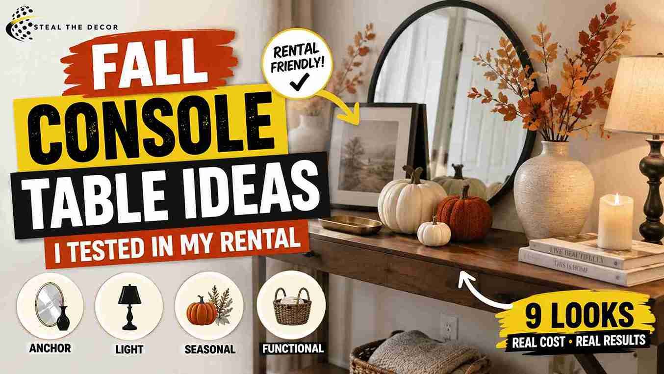fall console table