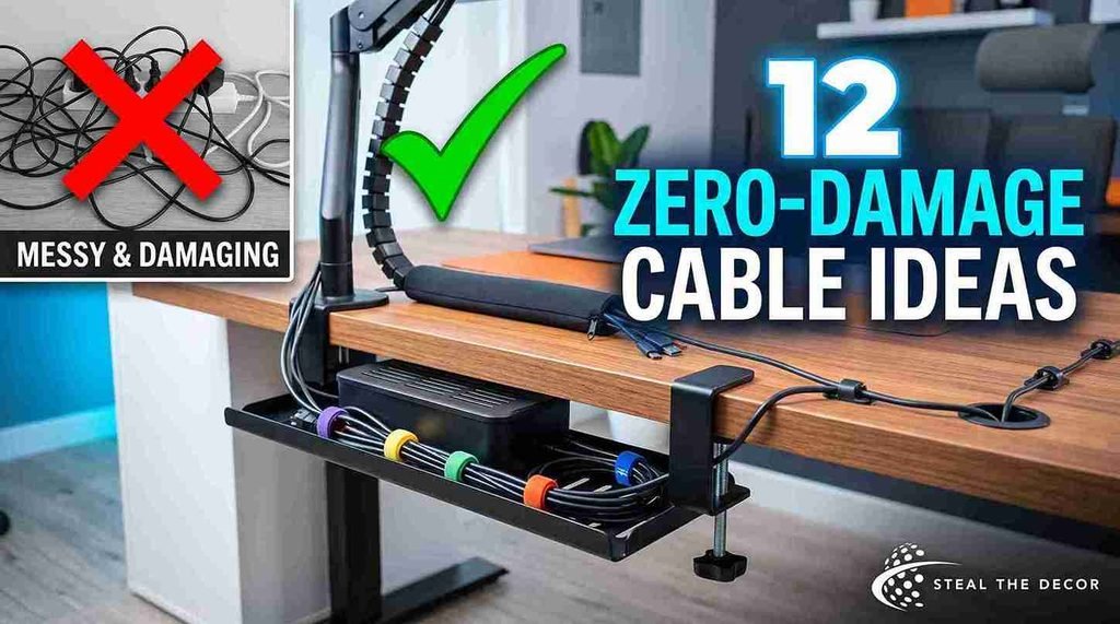 cable management ideas desk