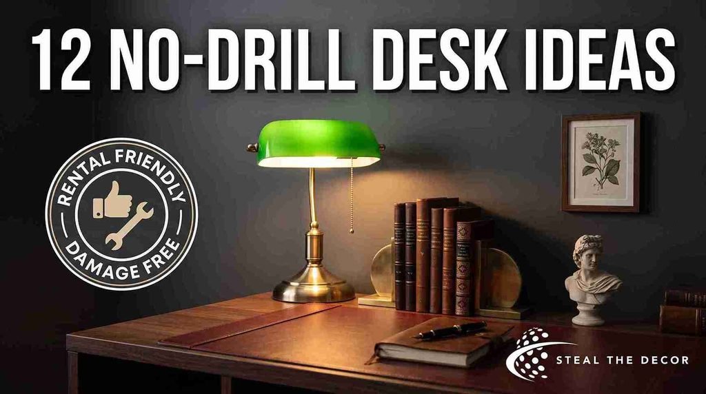 dark academia desk setup