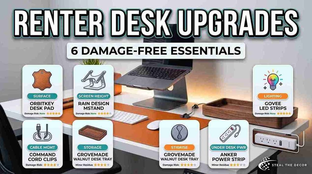 aesthetic desk setup