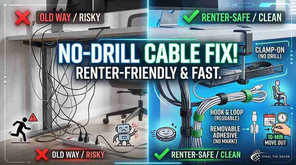 cable management ideas desk