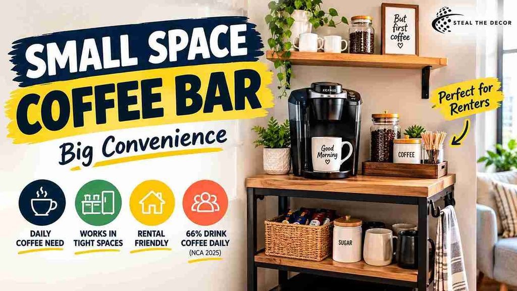 small space coffee bar ideas