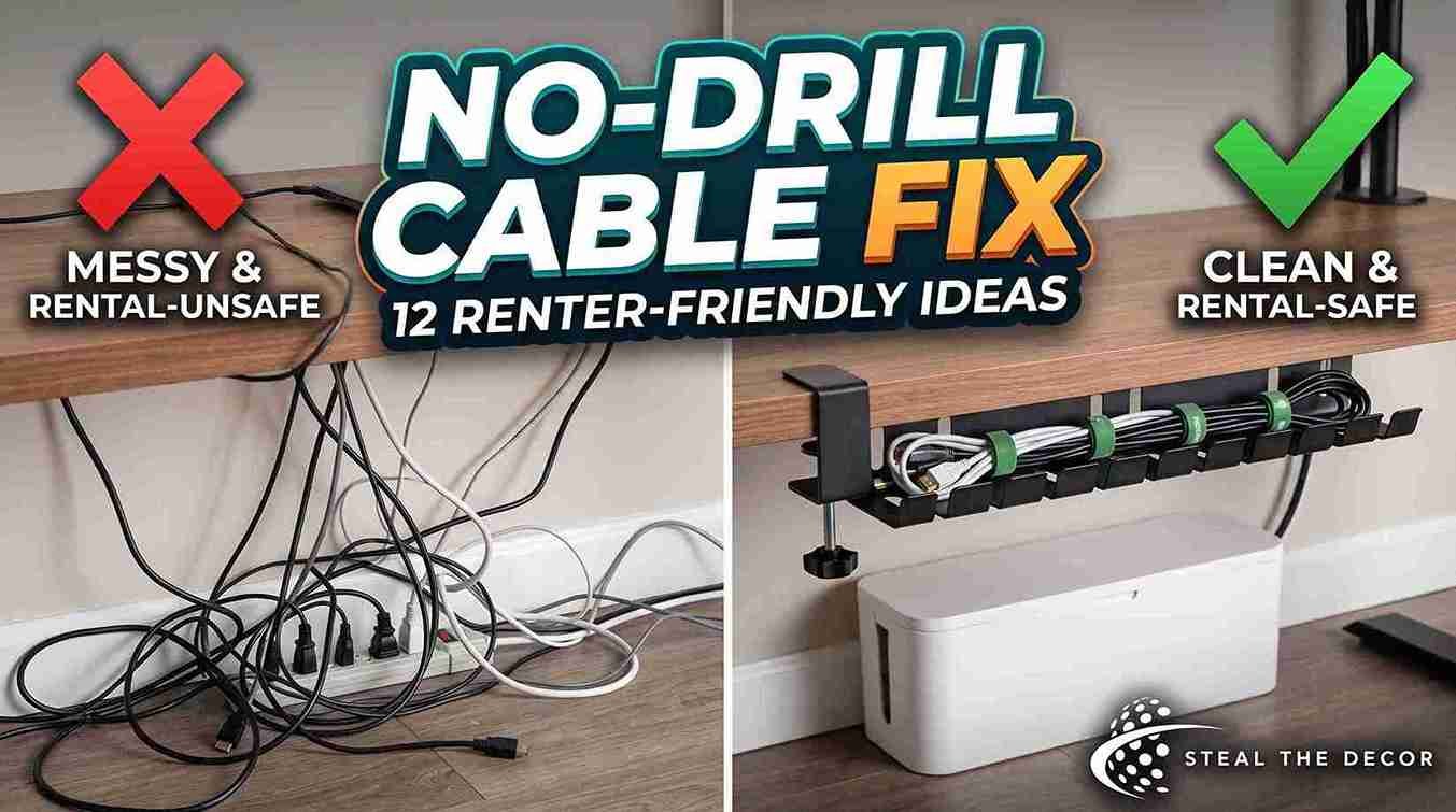 cable management ideas desk