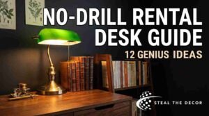 dark academia desk setup