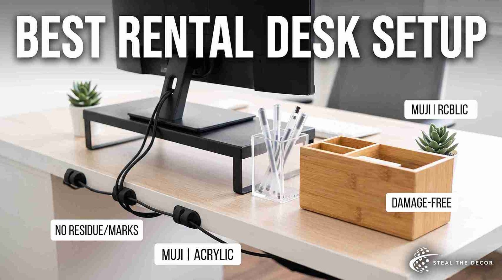 desk accessories aesthetic