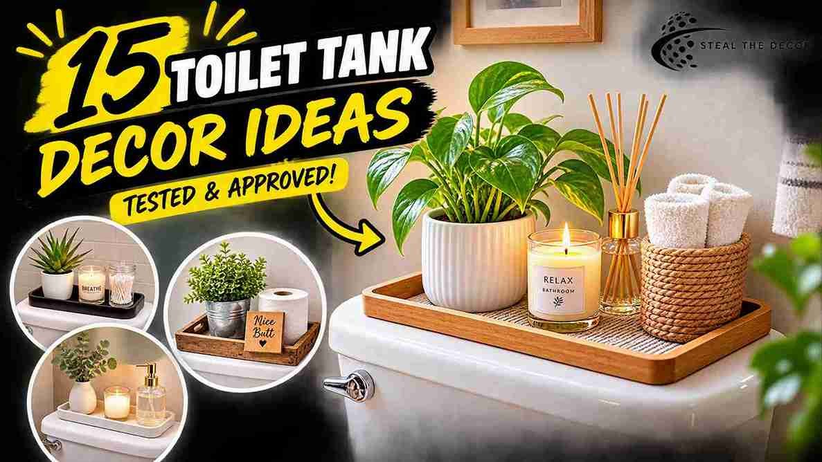 toilet tank decor ideas